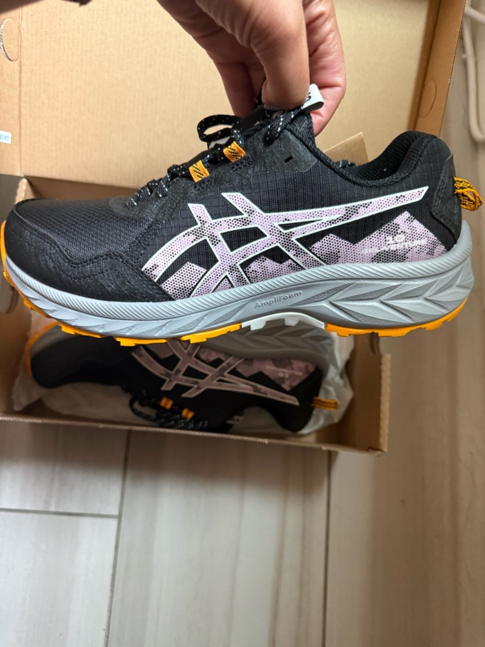Asics Gel- Venture 10 Black Trail Running Sneakers - Picture 2 of 7